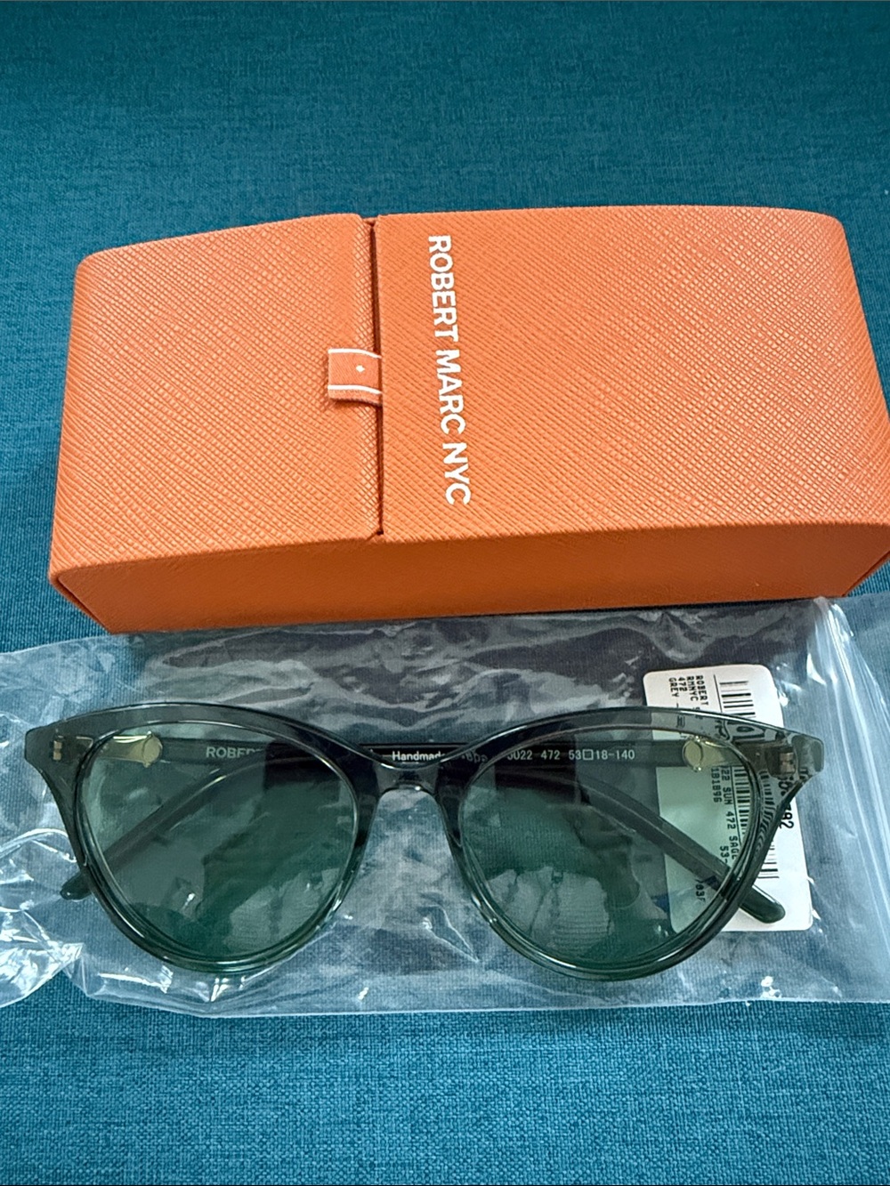 Robert Marc NYC Men’s Dark Green Rounded Sunglasses